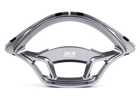 Speedo cover -MOTO NOSTRA, CNC, grey- Vespa GTS 125 (ZAPMA3100, ZAPMA3200, ZAPMA3700), Vespa GTS 150 (ZAPMA3200, ZAPMA3100), Vespa GTS 250 (ZAPM45100), Vespa GTS 300 (ZAPM45200, ZAPM45202, ZAPMA3300), Vespa GTS HPE 300 (ZAPMA3600, ZAPMD310), Vespa GTS Sup MOTO NOSTRA MOTOVEIKALS 21