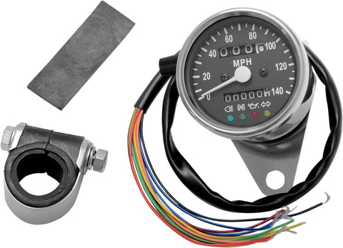 Speedo W/4 Lit Blk 2:1 DRAG SPECIALTIES DRAG SPECIALTIES MOTOVEIKALS 21