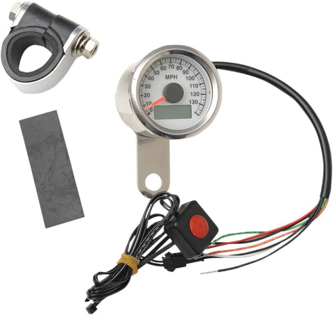 Speedometer 1.87"Wht Pro DRAG SPECIALTIES DRAG SPECIALTIES MOTOVEIKALS 21