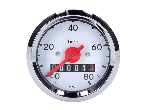 speedometer 80km/h round 48mm for Simson S50, S51, K51 Schwalbe DIVERSE / IMPORT MOTOVEIKALS 21
