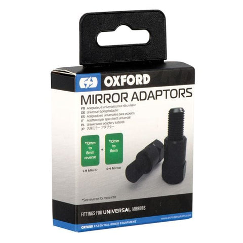 Spoguļa adapteris OXFORD 8mm black komplekts OXFORD MOTOVEIKALS 21