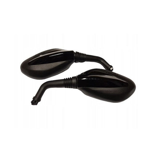 Spoguļu komplekts L/R M8 x 1.25 BLACK / 145 x 82 mm REPLICA MOTOVEIKALS 21