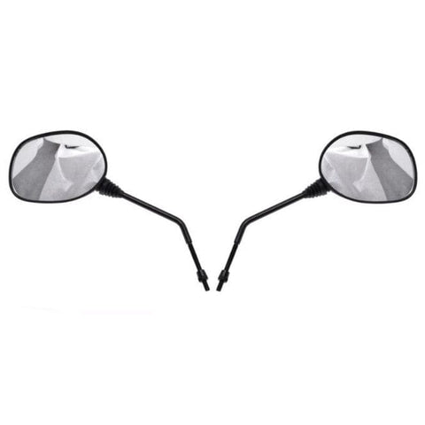 Spoguļu komplekts LONG THREAD M8 BLACK REPLICA MOTOVEIKALS 21