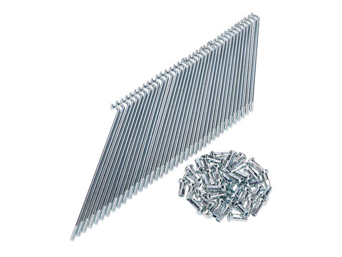 Spoke set 140mm chrome for moped scooter OEM STANDARD MOTOVEIKALS 21