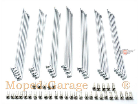 Spoke set 36 pieces 178mm 90 degrees 2.6mm 12mm 2.85mm 8mm 13mm 5mm for MCB moped, mokick, moped, scooter DIVERSE / IMPORT MOTOVEIKALS 21