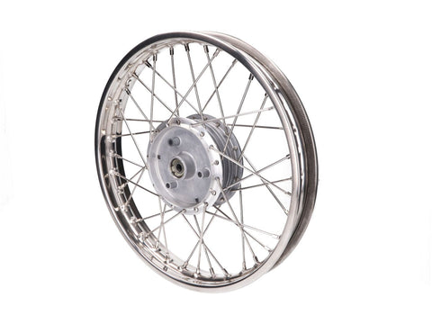 spoke wheel 1.60 x 16 inch stainless steel for Simson KR51/1, KR51/2 Schwalbe, S50, S51, S53, S70, S83, SR4-1 Spatz, SR4-2 Star, SR4-3 Sperber, SR4-4 Habicht, Duo DIVERSE / IMPORT MOTOVEIKALS 21