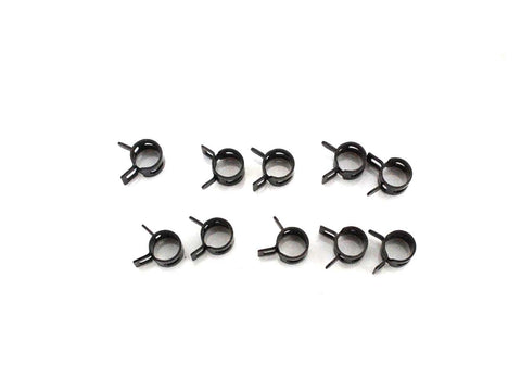 Spring clamps fuel hose 10 pieces diameter 8mm maximum outer diameter 9mm for mopeds, mopeds, mokicks DIVERSE / IMPORT MOTOVEIKALS 21