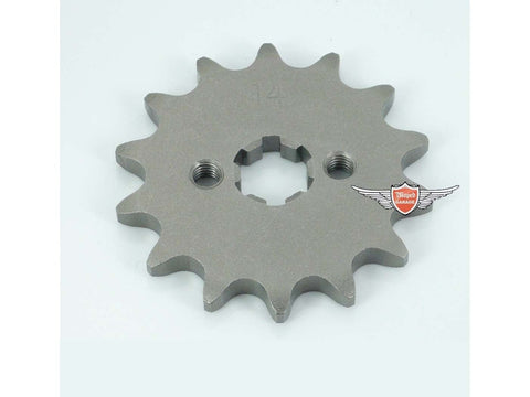 Sprocket 14 teeth reinforced for Yamaha DT RD 50 MX DIVERSE / IMPORT MOTOVEIKALS 21