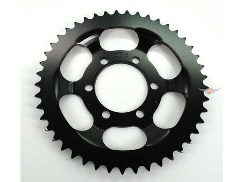 Sprocket 45 teeth Esjot 120mm 415 (1/2 x 3/16) for ZD 20, 40, 25, ZL Hai CX 25 TS, ZS ZE C 50 Sport Type 517-021, 529-010, GTS 4 speed, ESJOT MOTOVEIKALS 21