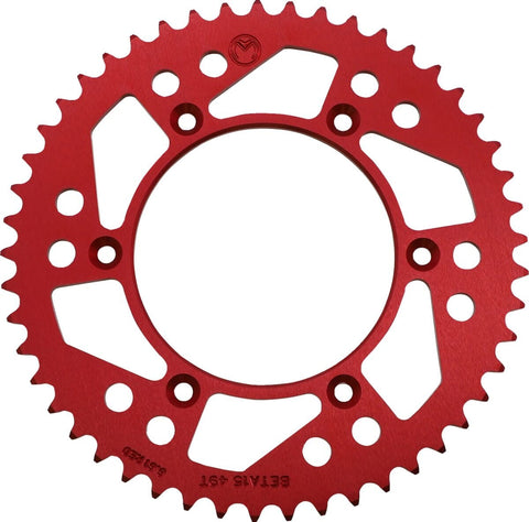 Sprocket Alu Mse Beta 49T Red MOOSE RACING HARD-PARTS MOOSE RACING MOTOVEIKALS 21