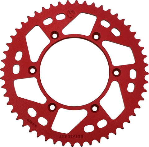 Sprocket Alu Mse Beta 52T Red MOOSE RACING HARD-PARTS MOOSE RACING MOTOVEIKALS 21