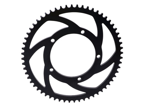 sprocket Premium 60 teeth 428 5-fold screwed aluminum black for Sherco SM 50, SE 50 Euro5 2020- 101 OCTANE MOTOVEIKALS 21