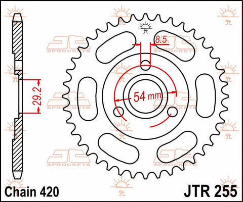Sprocket Rear 35T 420 JT SPROCKETS JT SPROCKETS MOTOVEIKALS 21