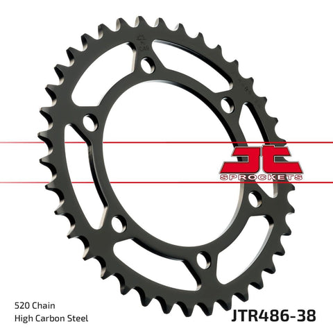 Sprocket Rear 38T 520 JT SPROCKETS JT SPROCKETS MOTOVEIKALS 21