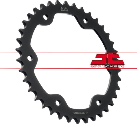 Sprocket Rear 38T 525 Blk JT SPROCKETS JT SPROCKETS MOTOVEIKALS 21