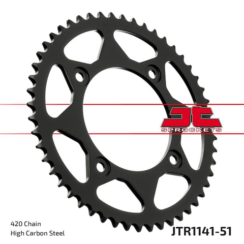 Sprocket Rear 420 51T JT SPROCKETS JT SPROCKETS MOTOVEIKALS 21