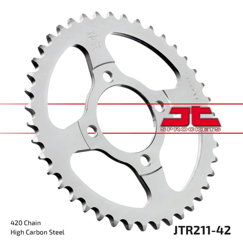 Sprocket Rear 42T 420 JT SPROCKETS JT SPROCKETS MOTOVEIKALS 21