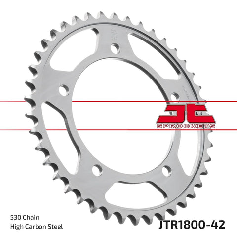 Sprocket Rear 42T 530 Blk JT SPROCKETS JT SPROCKETS MOTOVEIKALS 21