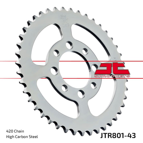Sprocket Rear 43T 420 JT SPROCKETS JT SPROCKETS MOTOVEIKALS 21