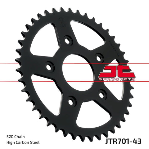 Sprocket Rear 43T 520 JT SPROCKETS JT SPROCKETS MOTOVEIKALS 21