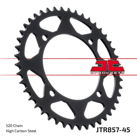 Sprocket Rear 45T 520 Blk JT SPROCKETS JT SPROCKETS MOTOVEIKALS 21