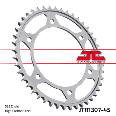 Sprocket Rear 45T 525 Blk JT SPROCKETS JT SPROCKETS MOTOVEIKALS 21