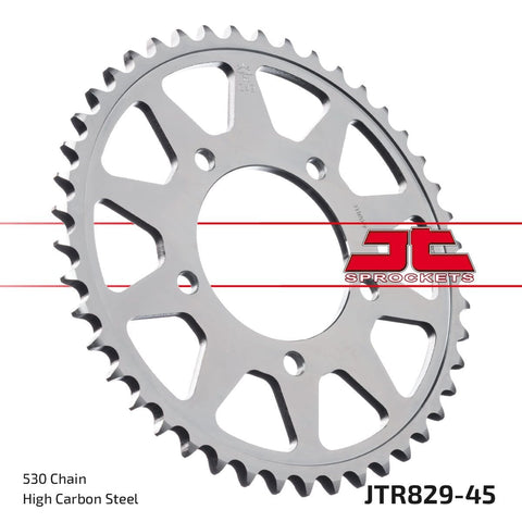 Sprocket Rear 45T 530 Blk JT SPROCKETS JT SPROCKETS MOTOVEIKALS 21