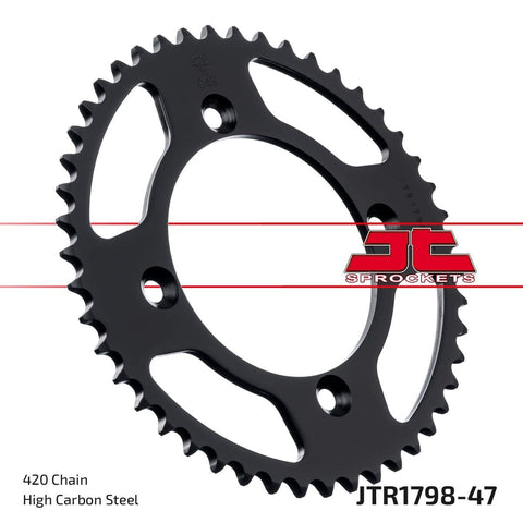 Sprocket Rear 47T 420 JT SPROCKETS JT SPROCKETS MOTOVEIKALS 21