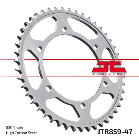 Sprocket Rear 47T 530 Blk JT SPROCKETS JT SPROCKETS MOTOVEIKALS 21