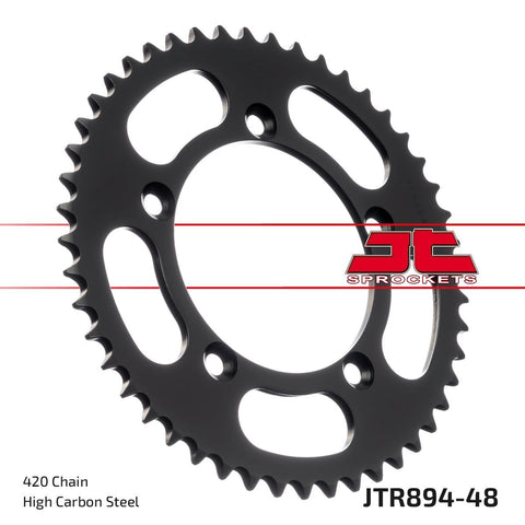 Sprocket Rear 48T 420 Blk JT SPROCKETS JT SPROCKETS MOTOVEIKALS 21