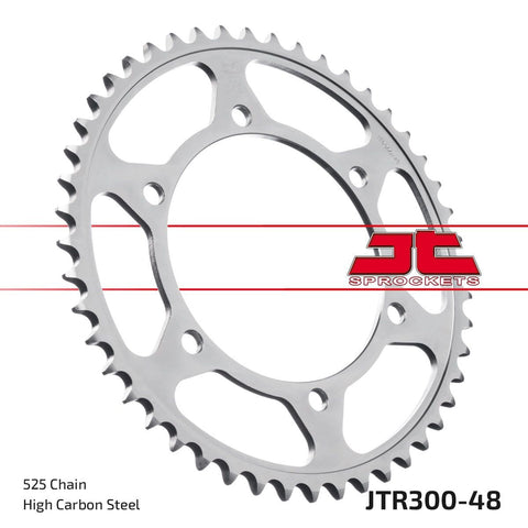 Sprocket Rear 48T 525 Blk JT SPROCKETS JT SPROCKETS MOTOVEIKALS 21