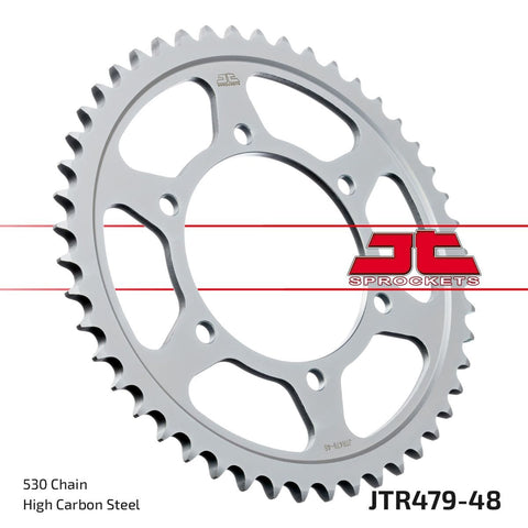 Sprocket Rear 48T 530 Blk JT SPROCKETS JT SPROCKETS MOTOVEIKALS 21