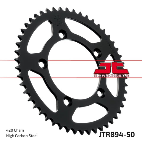 Sprocket Rear 50T 420 Blk JT SPROCKETS JT SPROCKETS MOTOVEIKALS 21