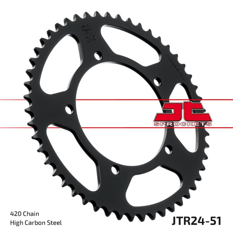 Sprocket Rear 51T 420 JT SPROCKETS JT SPROCKETS MOTOVEIKALS 21