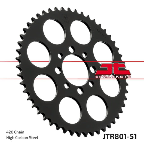 Sprocket Rear 51T 420 JT SPROCKETS JT SPROCKETS MOTOVEIKALS 21