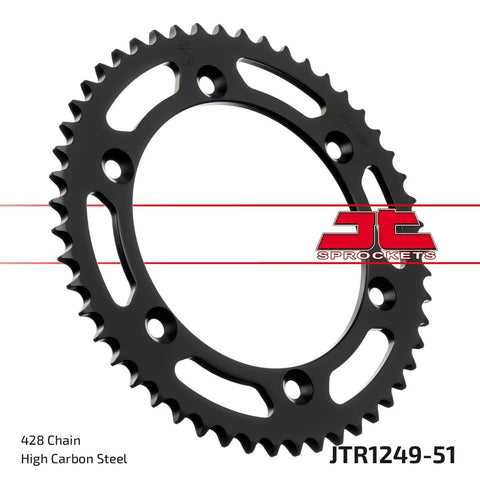 Sprocket Rear 51T 428 JT SPROCKETS JT SPROCKETS MOTOVEIKALS 21