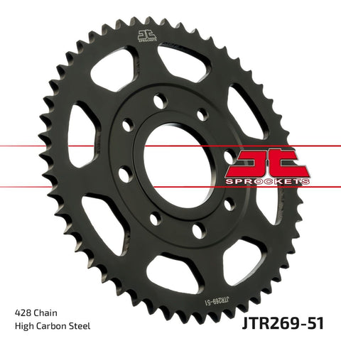 Sprocket Rear 51T 428 JT SPROCKETS JT SPROCKETS MOTOVEIKALS 21