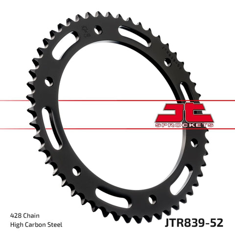 Sprocket Rear 52T 428 JT SPROCKETS JT SPROCKETS MOTOVEIKALS 21