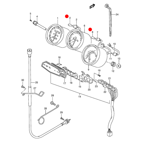 Spuldze 12V 3W SUZUKI OEM 09471-12085 SUZUKI OEM MOTOVEIKALS 21