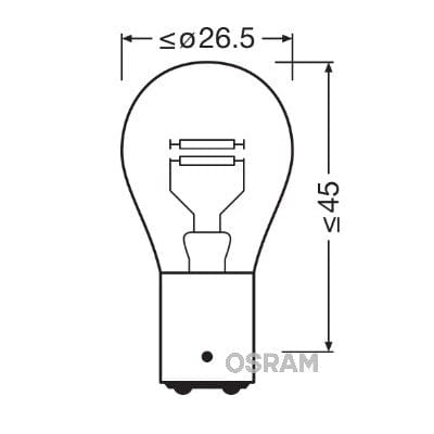 Spuldze OSRAM P21/5W OSRAM MOTOVEIKALS 21