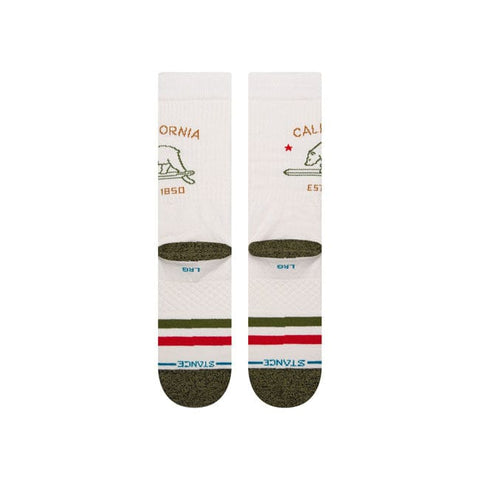 Stance California Republic socks off white STANCE MOTOVEIKALS 21
