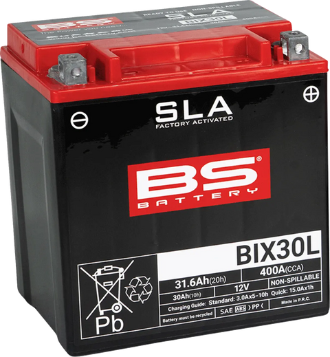 Startera akumulatoru baterija BS-BATTERIES BIX30L SLA BS BATTERY MOTOVEIKALS 21