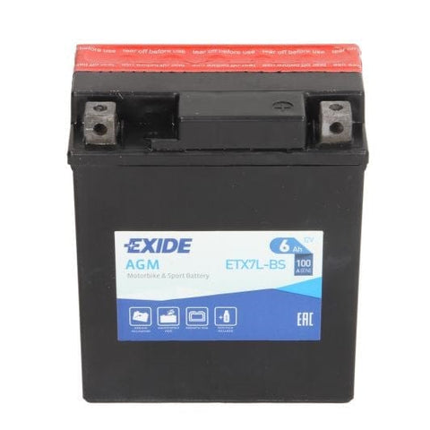 Startera akumulatoru baterija ETX7L-BS EXIDE EXIDE MOTOVEIKALS 21