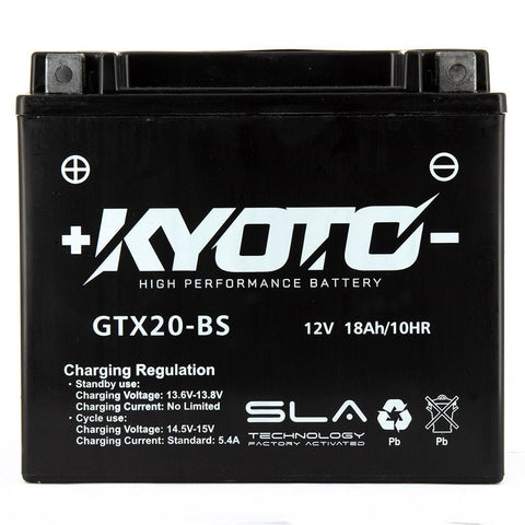 Startera akumulatoru baterija KYOTO GTX20-BS / YTX20-BS SLA KYOTO MOTOVEIKALS 21