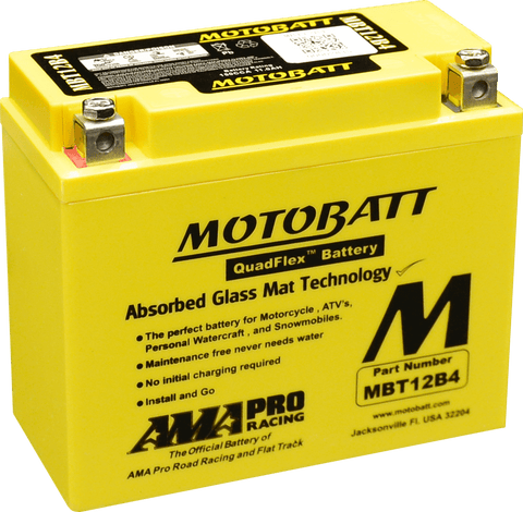 Startera akumulatoru baterija MOTOBATT MBT12B4 MOTOBATT MOTOVEIKALS 21