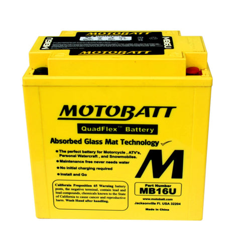 Startera akumulatoru baterija MOTOBATT QUADFLEX MB16U MOTOBATT MOTOVEIKALS 21