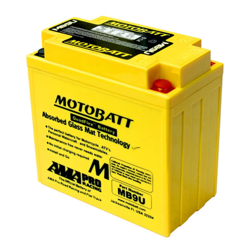 Startera akumulatoru baterija MOTOBATT QUADFLEX MB9U MOTOBATT MOTOVEIKALS 21