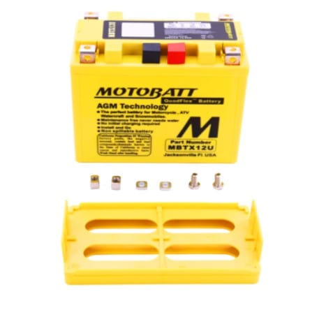 Startera akumulatoru baterija MOTOBATT QUADFLEX MBTX12U MOTOBATT MOTOVEIKALS 21