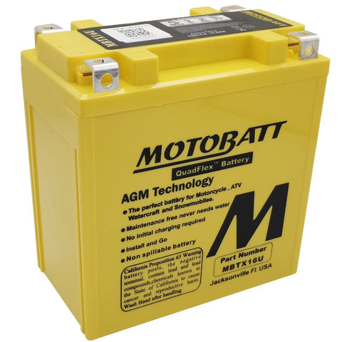 Startera akumulatoru baterija MOTOBATT QUADFLEX MBTX16U MOTOBATT MOTOVEIKALS 21