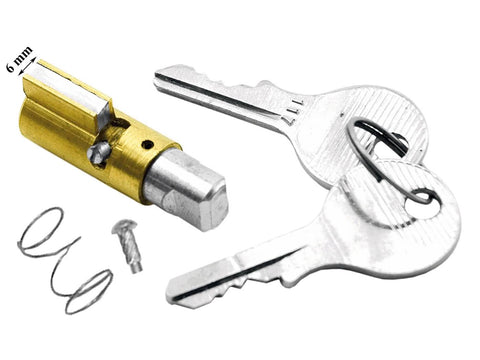 steering and luggage compartment lock 6mm for Vespa 50, 125 VPARTS MOTOVEIKALS 21